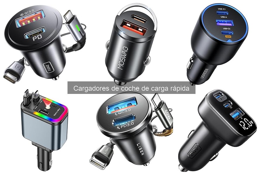 Mejores cargadores de coche de carga rápida para viajes largos