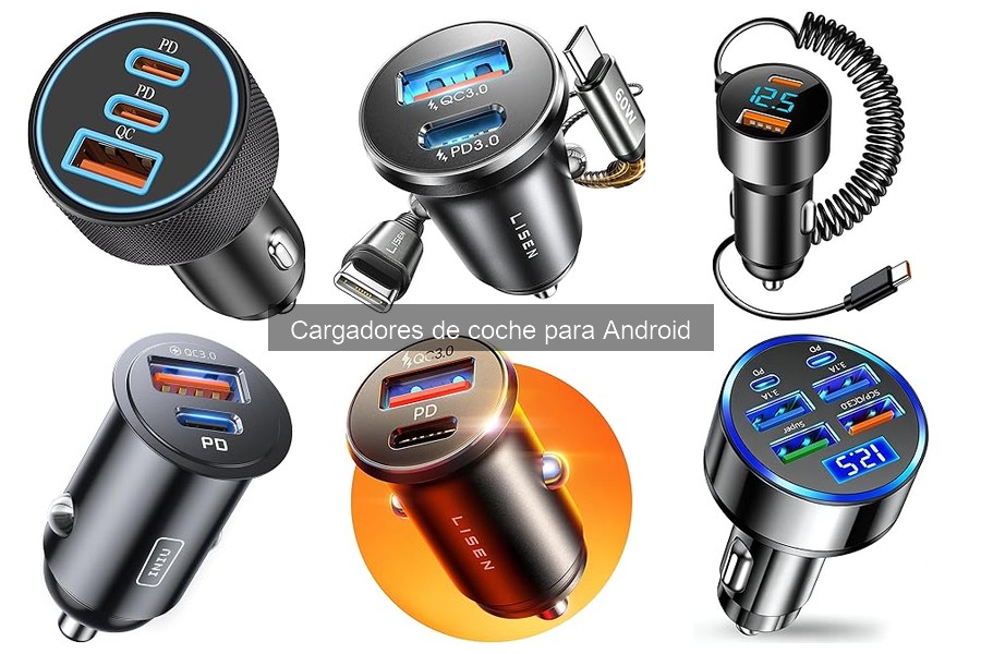 Mejores cargadores de coche para Android en 2023