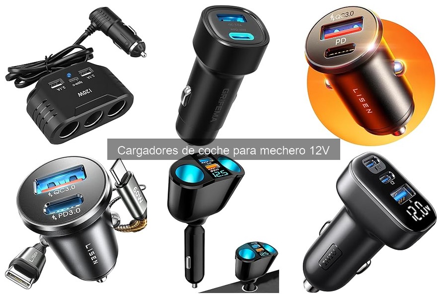 Mejores Cargadores de Coche para Mechero 12V en 2023