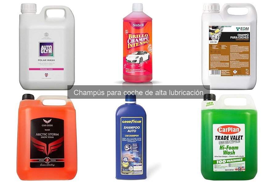 Mejores champús de alta lubricación para coches en 2023