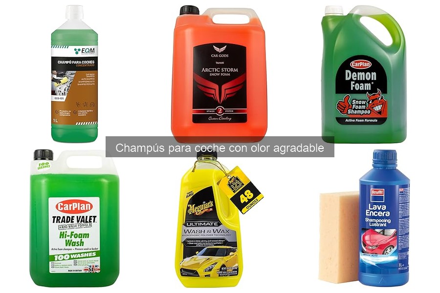 Mejores champús para coche con olor agradable en 2023