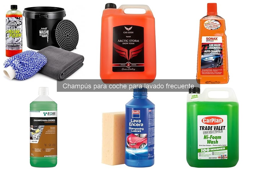 Mejores champús para coche para lavado frecuente 2023