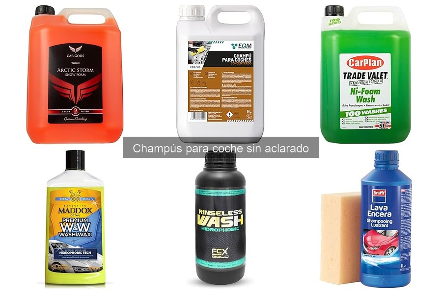 Mejores Champús para Coche Sin Aclarado: Marcas Confiables