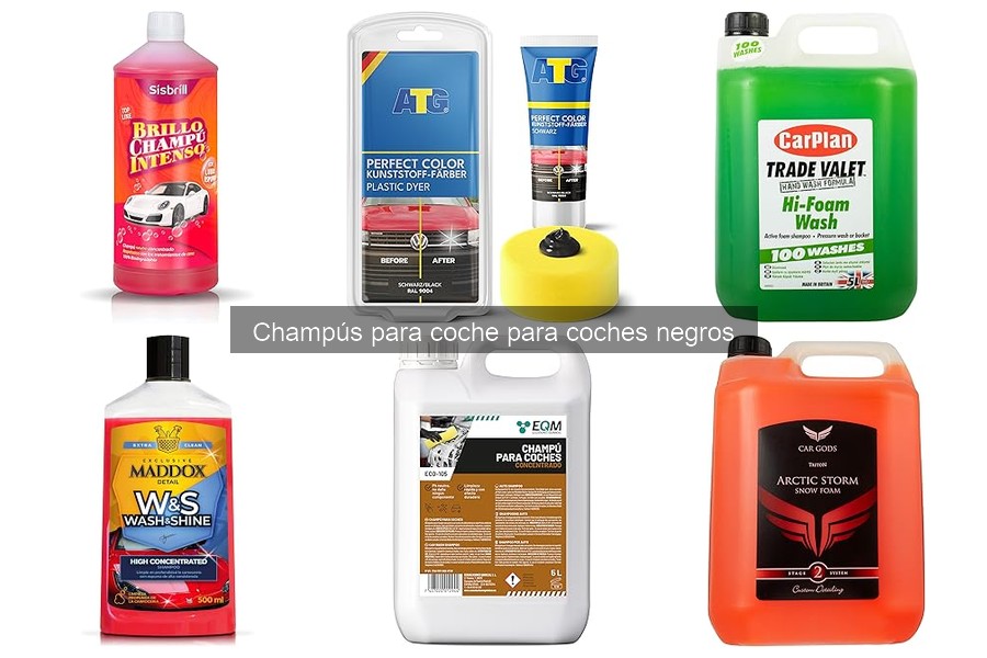 Mejores champús para coches negros: brillo y protección