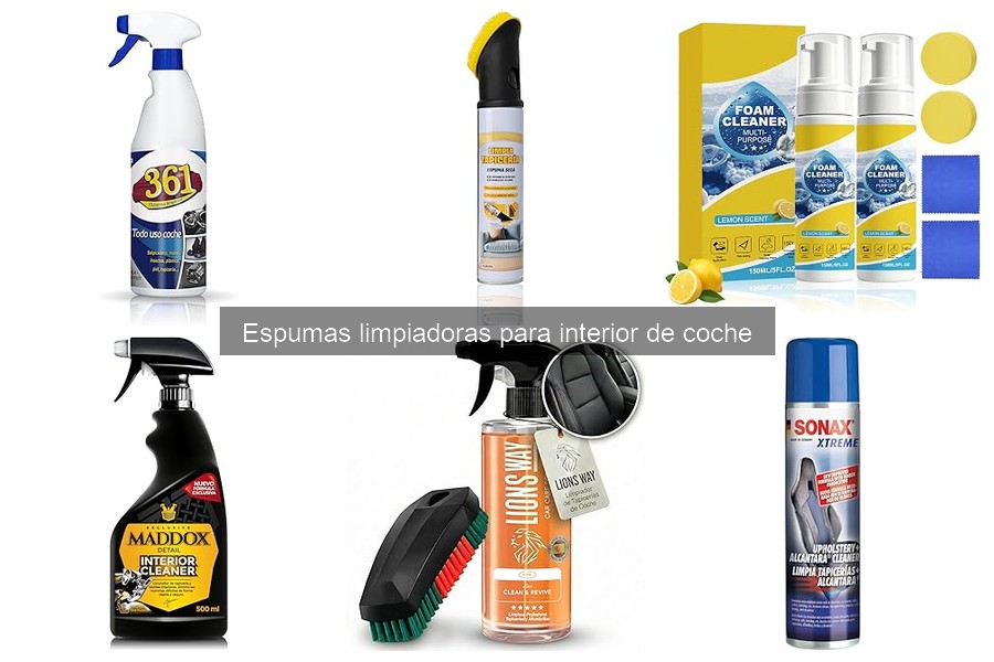 Mejores espumas limpiadoras para interiores de coches de lujo