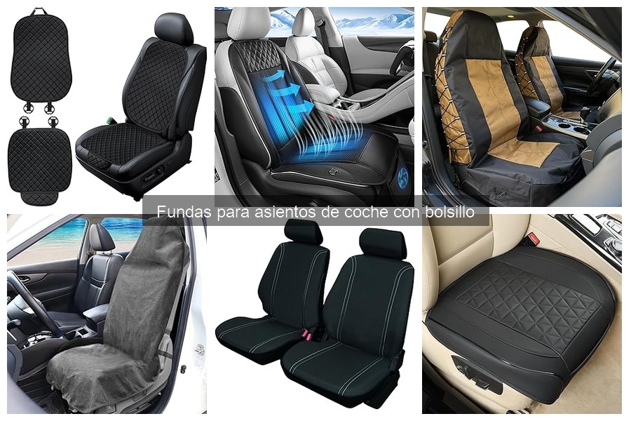 Mejores fundas para asientos de coche con bolsillo para familias
