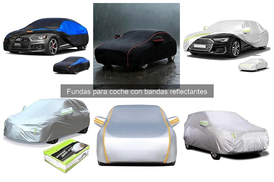 Mejores fundas para coche con bandas reflectantes en climas extremos