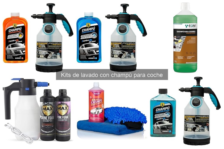 Mejores kits de lavado con champú para coches en 2023