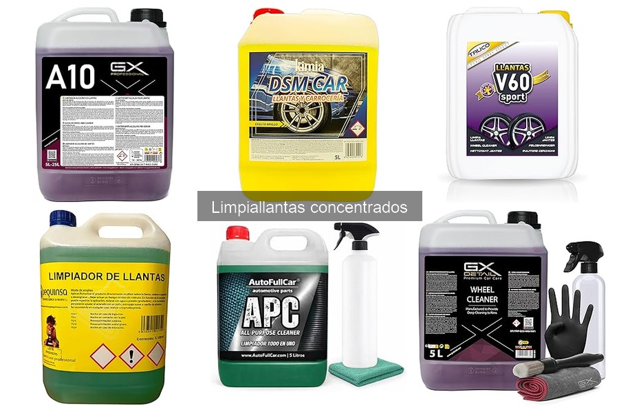 Mejores limpiallantas concentrados para vehículos