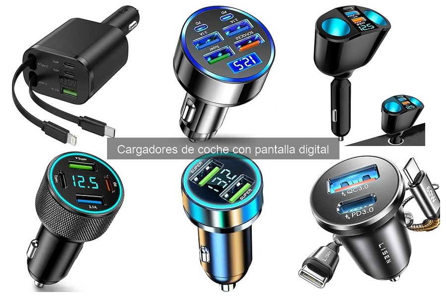 Mejores lugares para comprar cargadores de coche con pantalla digital