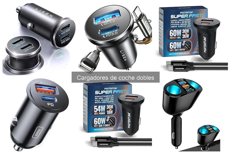 Mejores ofertas en cargadores de coche dobles ¡Aprovecha ahora!