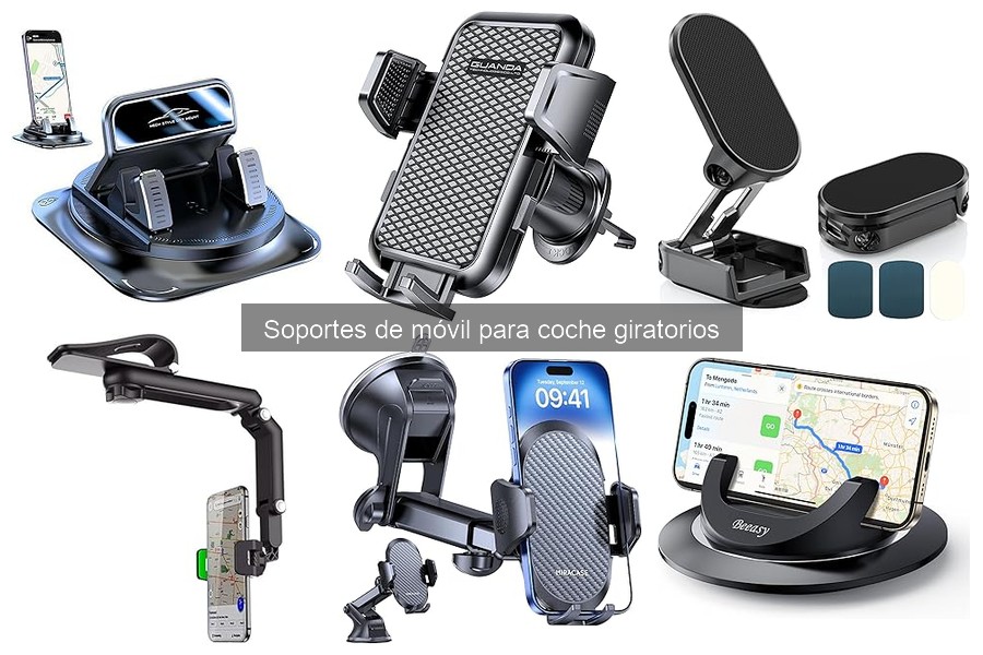 Mejores sitios para comprar soportes de móvil giratorios para coche