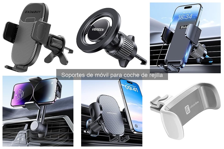 Mejores soportes de móvil de rejilla para coches pequeños