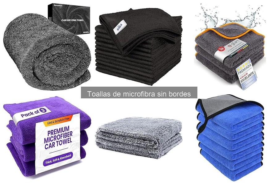 Ofertas de toallas de microfibra sin bordes para coches
