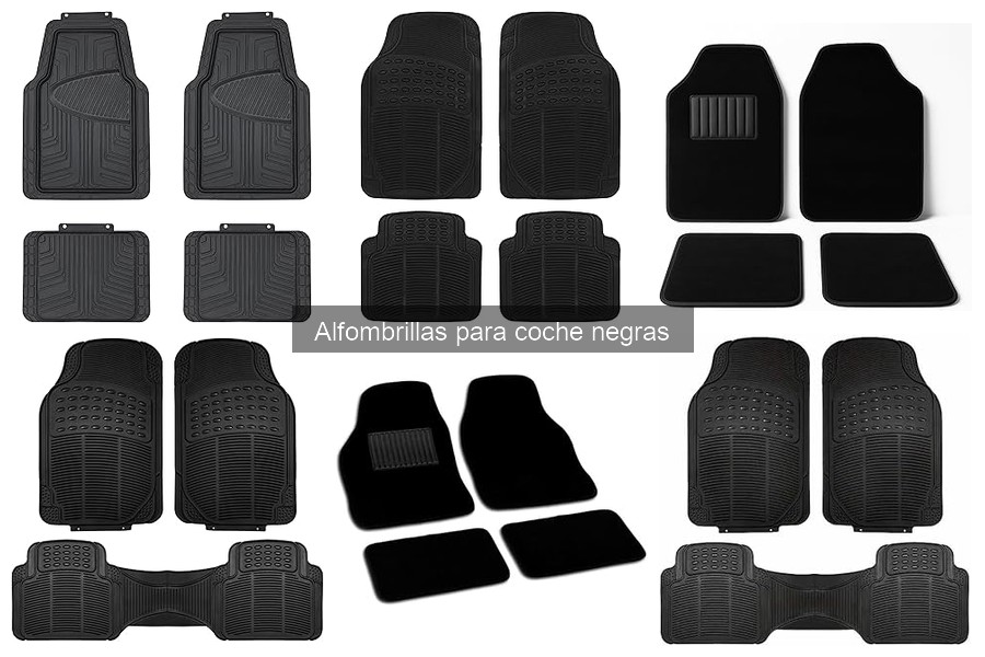 Ofertas irresistibles en alfombrillas para coche negras