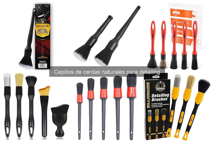 Opiniones sobre cepillos de cerdas naturales para detailing