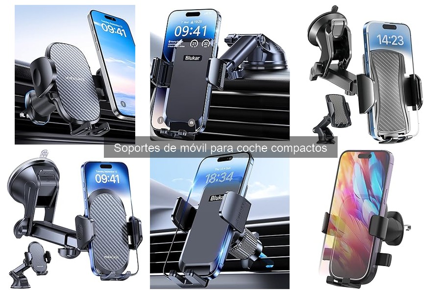 Opiniones sobre soportes de móvil para coche compactos