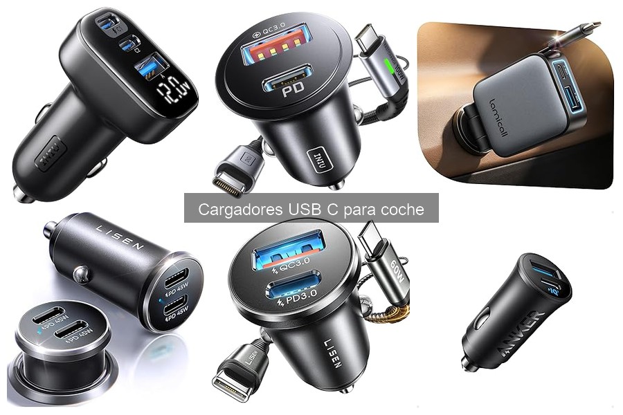 Potencia ideal de un cargador USB C para coche: guía 2024