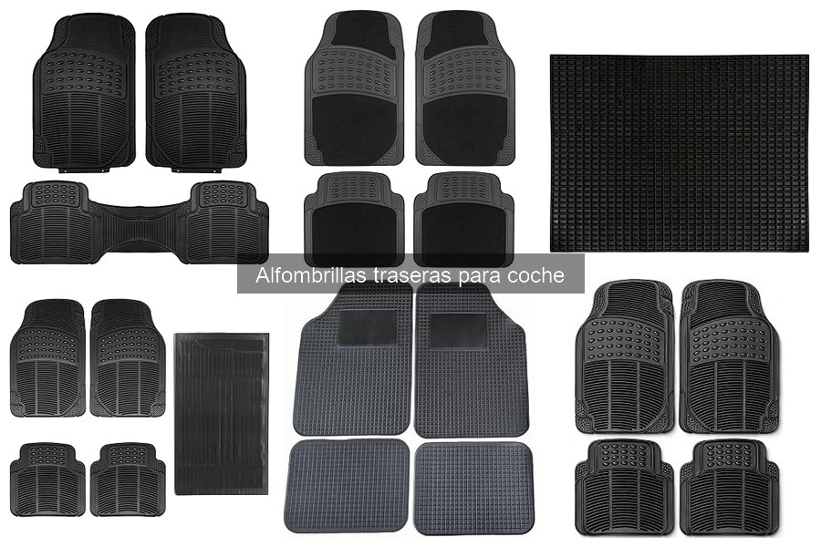 Precios de alfombrillas traseras para coche: guía y ofertas