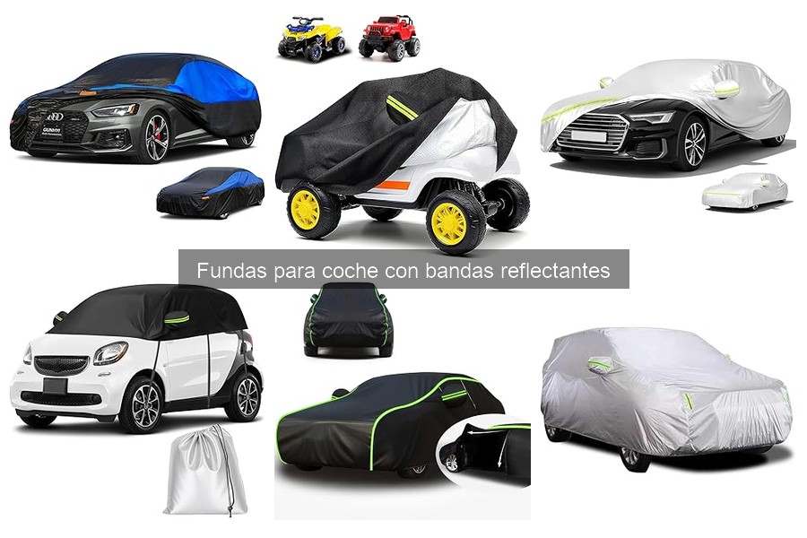 Precios de fundas para coche con bandas reflectantes