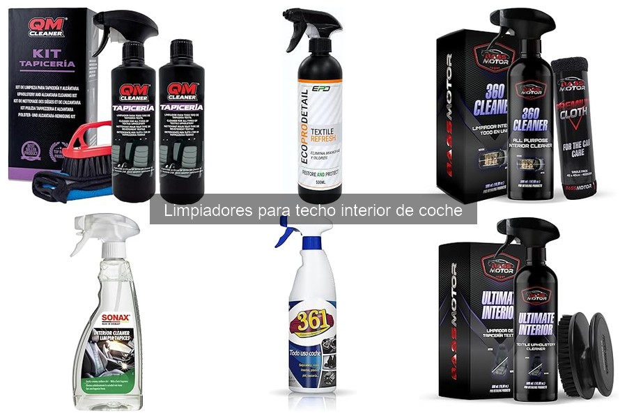 Precios y dónde comprar limpiadores para techo interior de coche