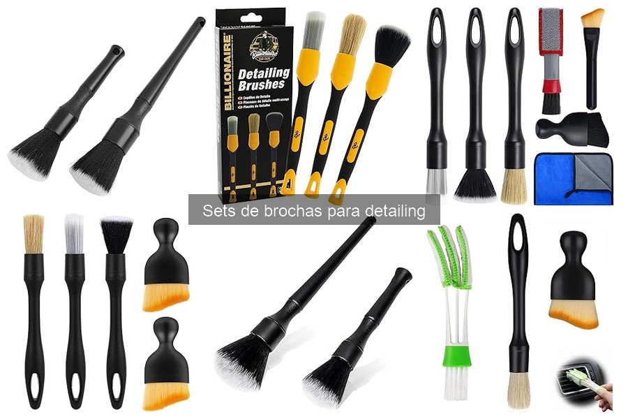 Precios y dónde comprar sets de brochas para detailing