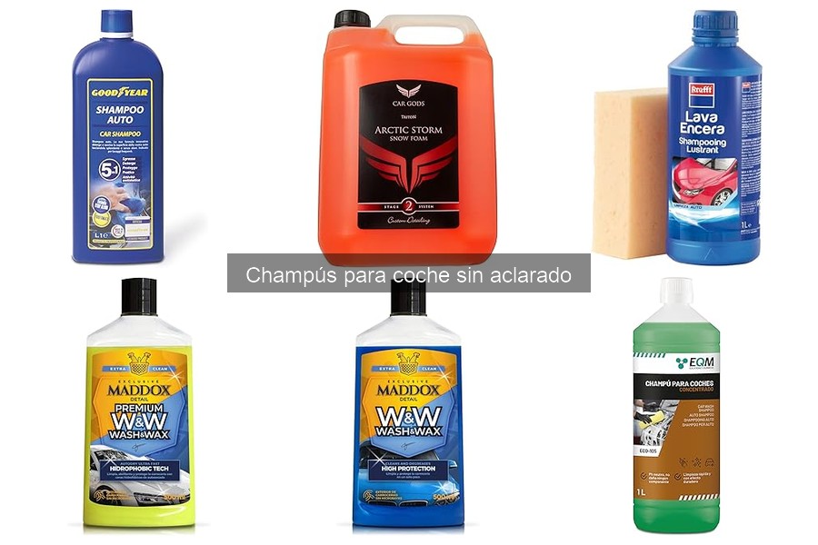 Problemas comunes al usar champús para coche sin aclarado