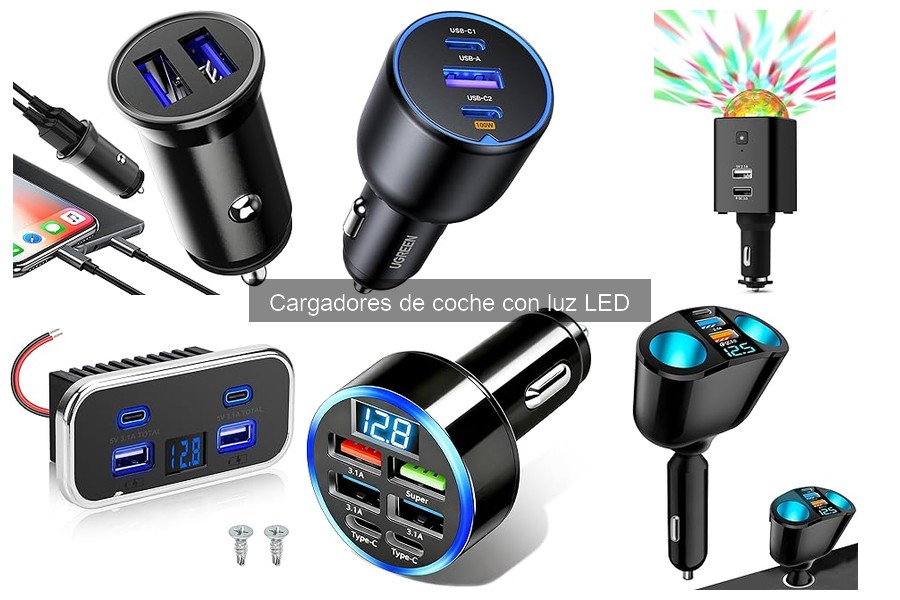 ** Problemas comunes con cargadores de coche con luz LED