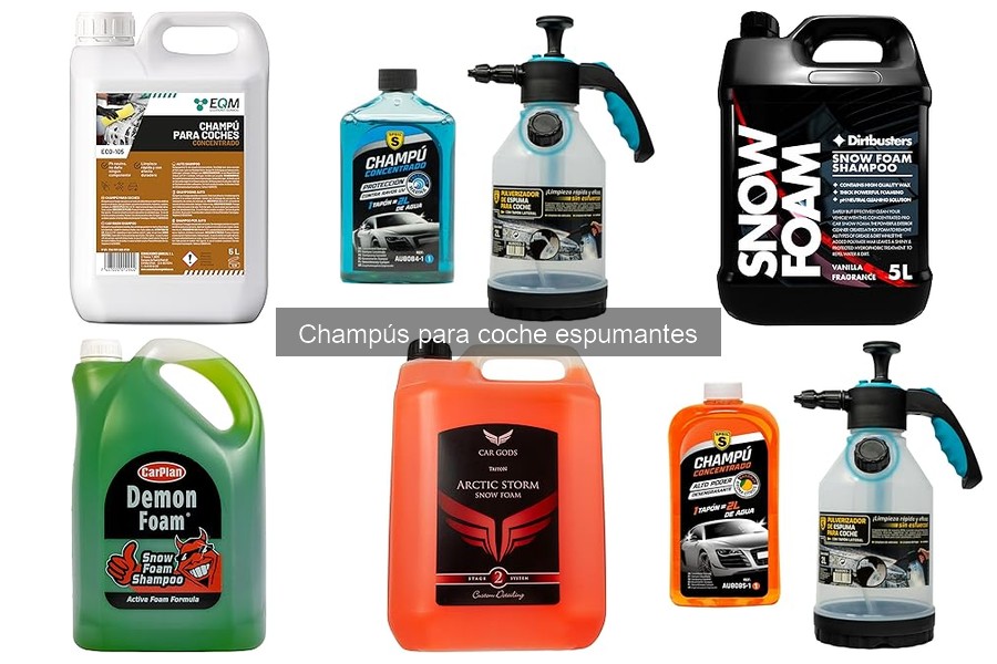 Problemas comunes con champús espumantes para coche