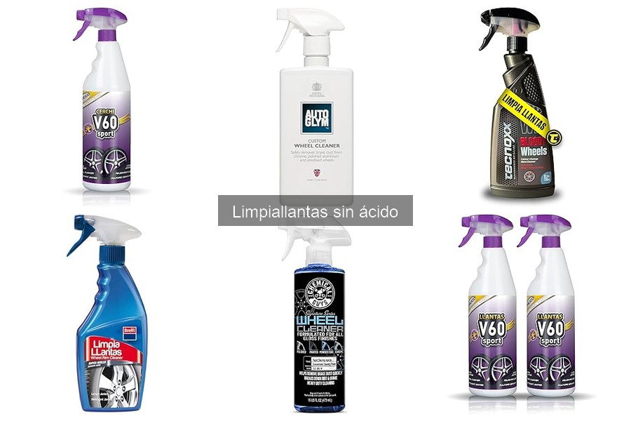 Productos a evitar al limpiar llantas sin ácido