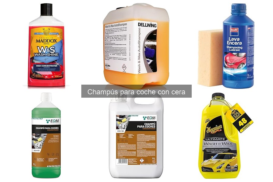 Qué es un champú para coche con cera y cómo funciona