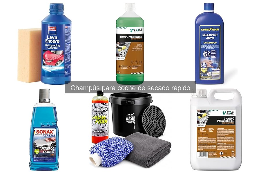 ¿Qué es un champú para coche de secado rápido?