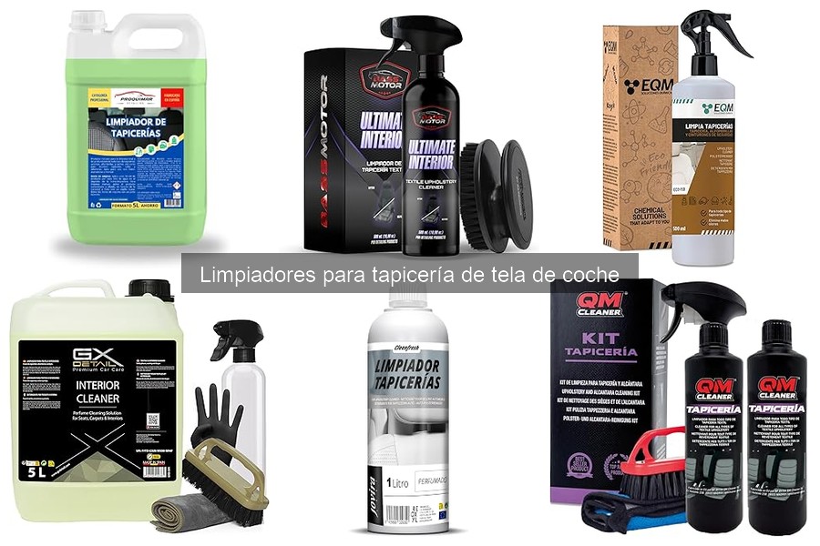 Qué es un limpiador para tapicería de tela de coche