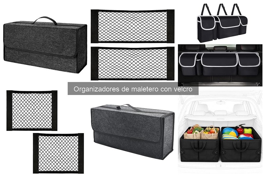 ¿Qué es un organizador de maletero con velcro?