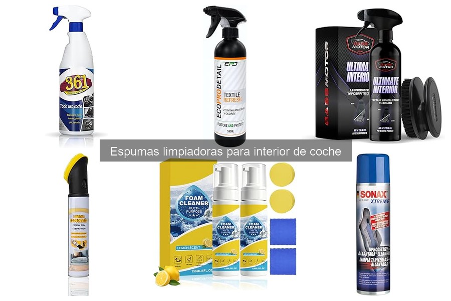 ¿Qué es una espuma limpiadora para el interior de coche?