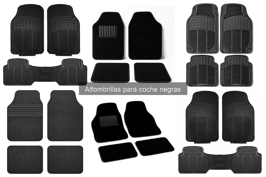¿Qué son las alfombrillas para coche negras? Características