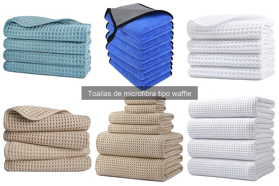 ¿Qué son las toallas de microfibra tipo waffle? Beneficios