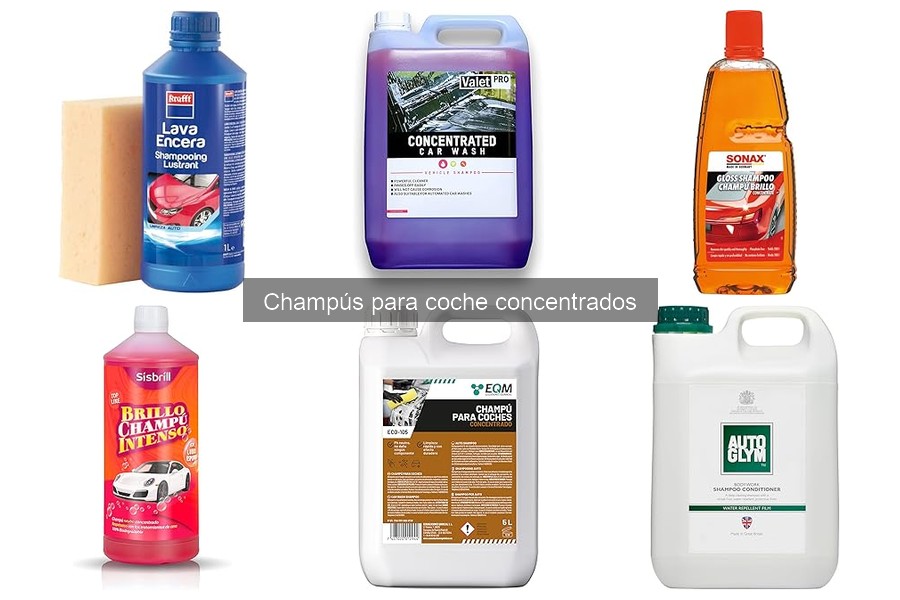 ¿Qué son los champús concentrados para coche? Beneficios