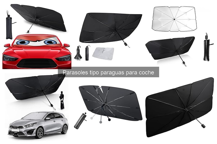 ¿Qué son los parasoles tipo paraguas para coche?