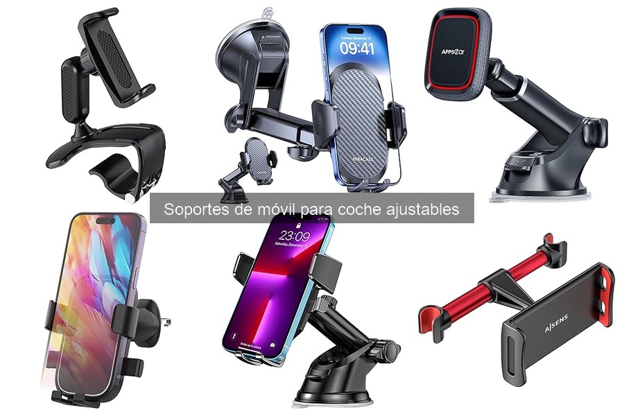 ¿Qué son los soportes de móvil ajustables para coche?