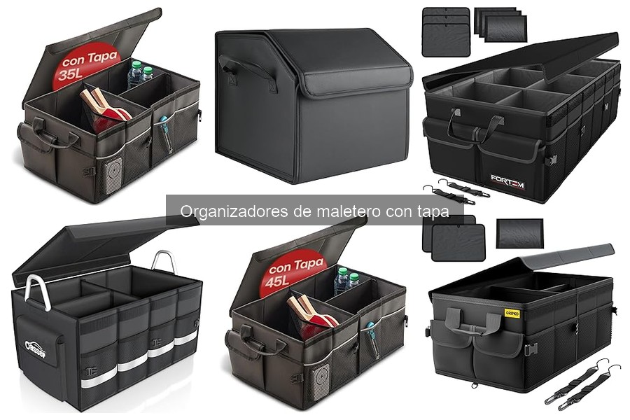 ¿Qué tamaño de organizador de maletero con tapa necesito?