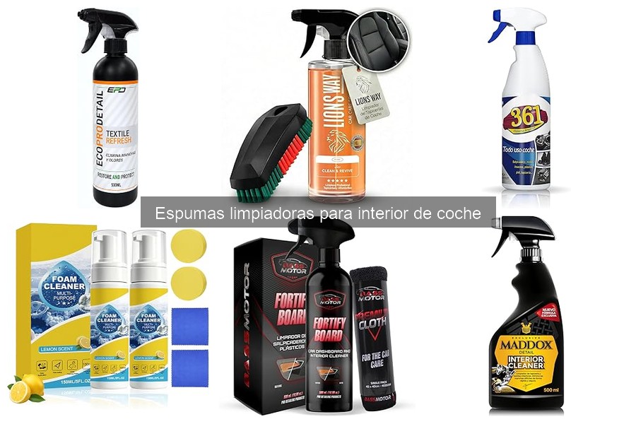 Resultados Impactantes: Espuma Limpiadora para Interior de Coche