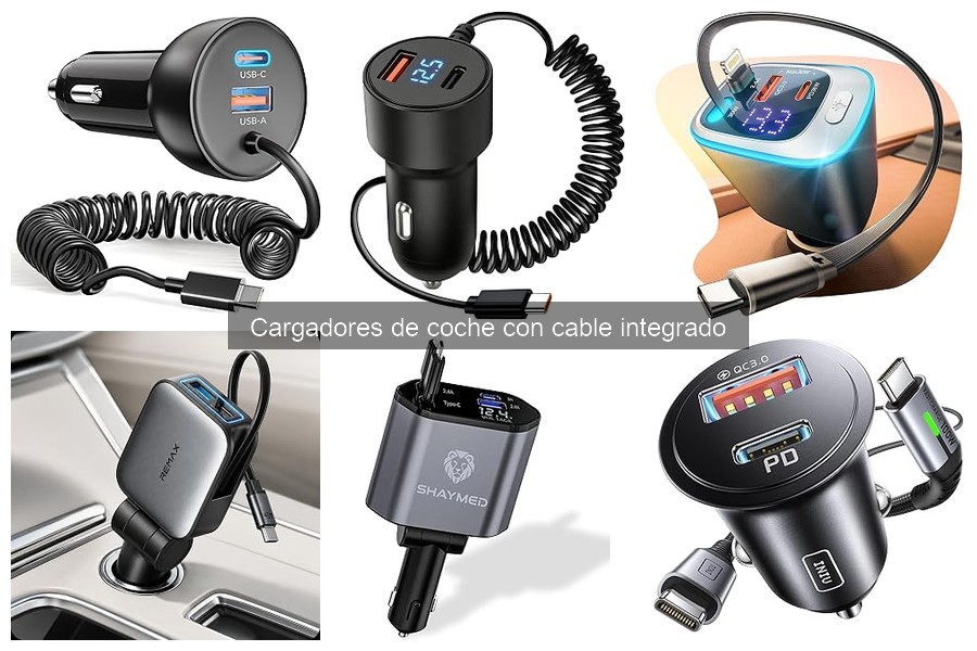 Revisión de los mejores cargadores de coche con cable integrado