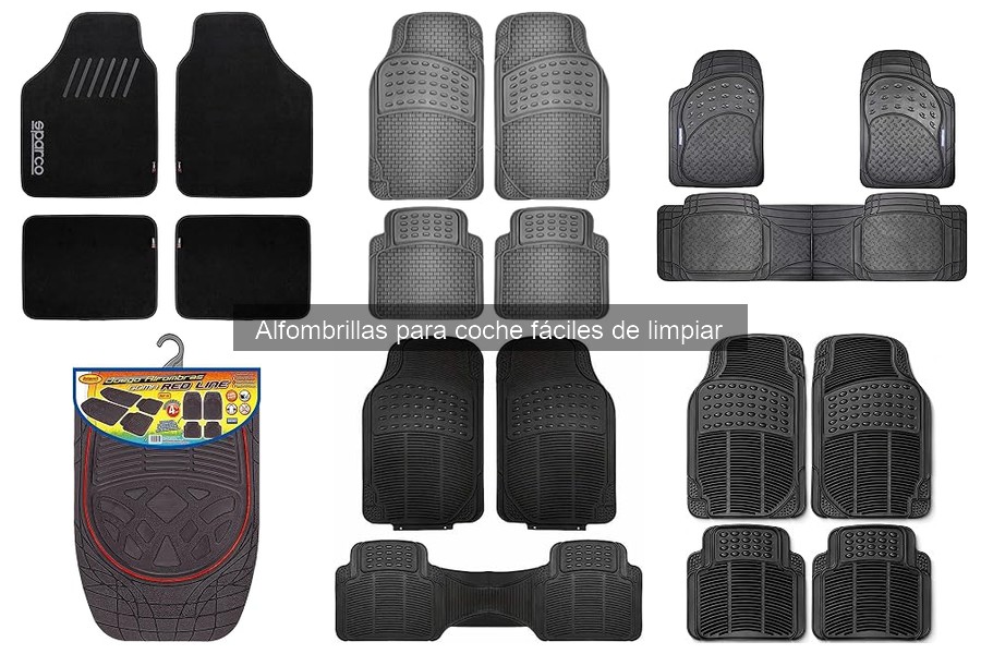 ¿Son efectivas las alfombrillas de coche fáciles de limpiar?