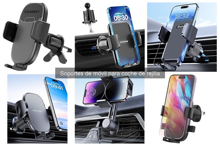 Soportes de móvil para coche de rejilla al mejor precio