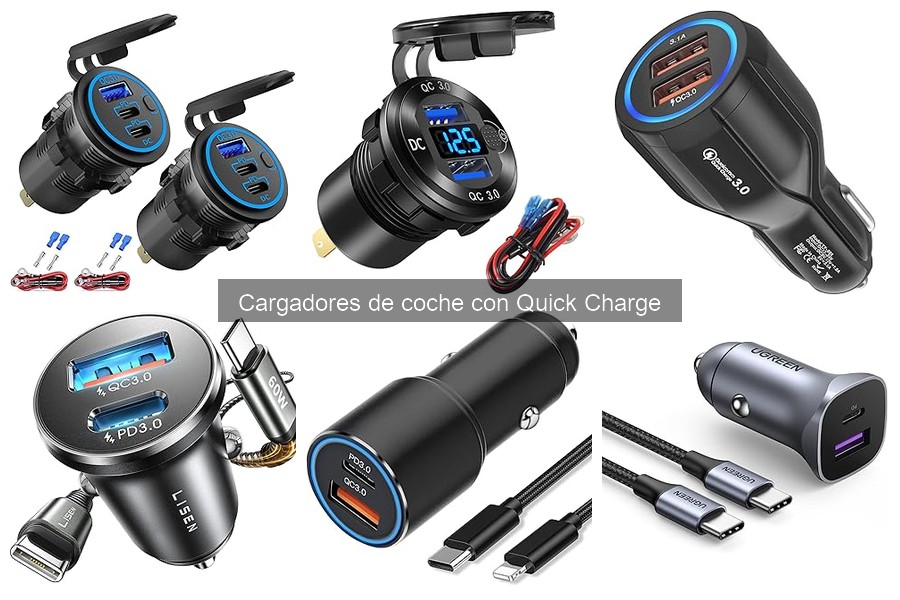 Tiempo de carga con cargadores de coche Quick Charge
