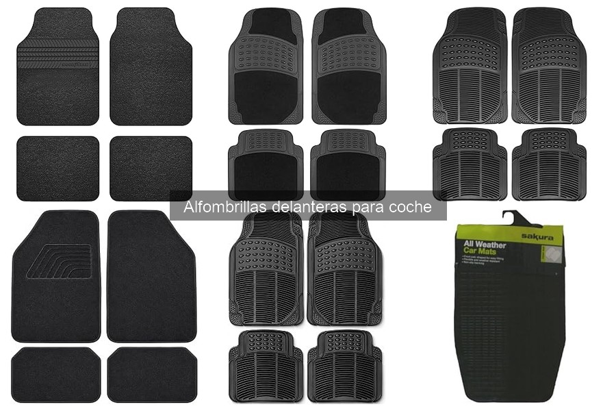 Tipos de alfombrillas delanteras para coche: guía completa