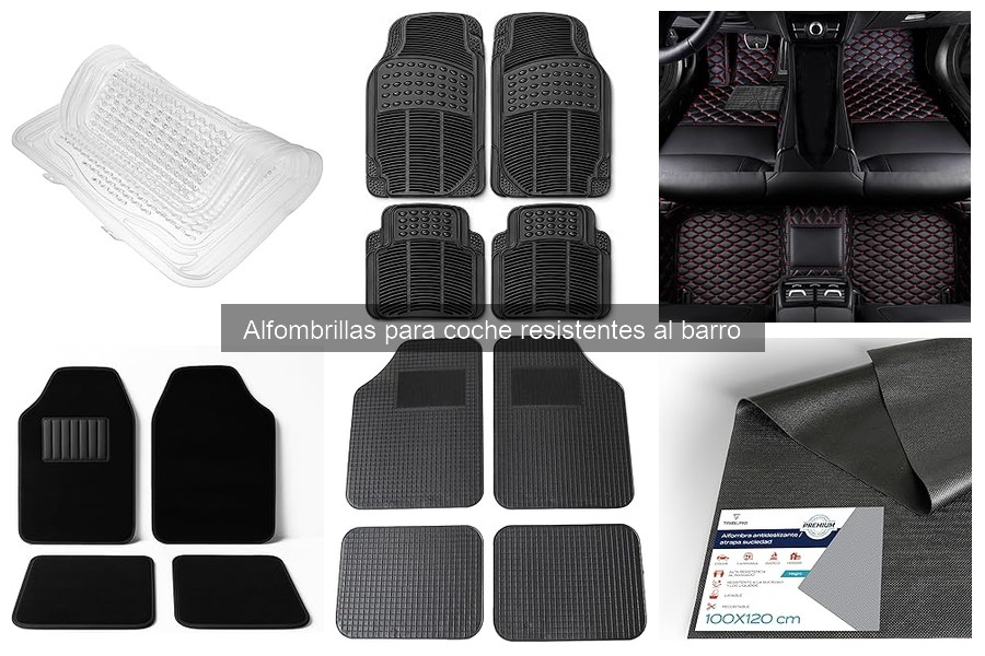 Tipos de alfombrillas para coche resistentes al barro