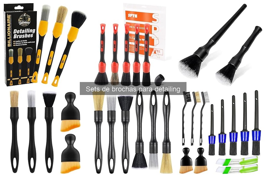 Tipos de brochas para detailing y sus usos prácticos