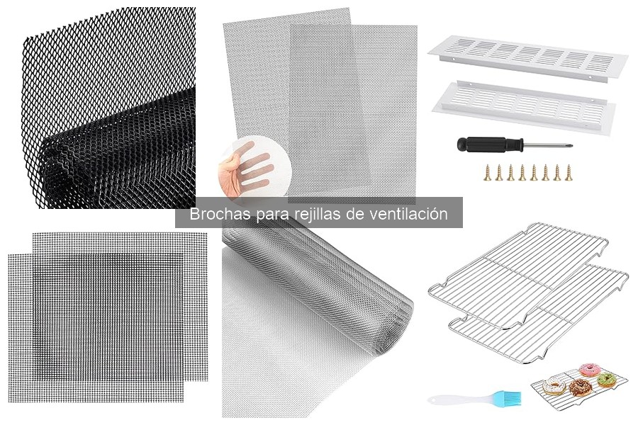 Tipos de brochas para rejillas de ventilación de coche